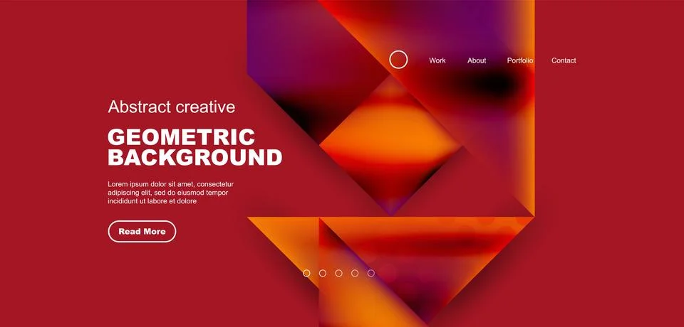 Geometric elements - squares and triangles composition background. Stockillustratie