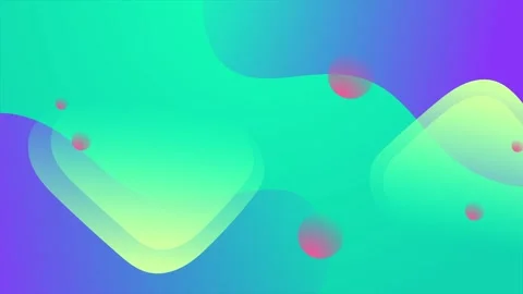 Geometric elements on a vibrant abstract background with colorful shapes Stock Footage 311611199