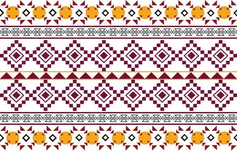Geometric ethnic oriental ikat pattern traditional Design for background,carp Stockillustratie