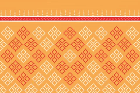 Geometric ethnic oriental seamless pattern traditional background. Stock Illustration