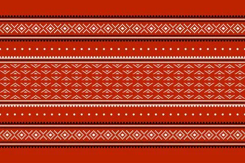 Geometric ethnic oriental seamless pattern traditional Design for background イラスト素材