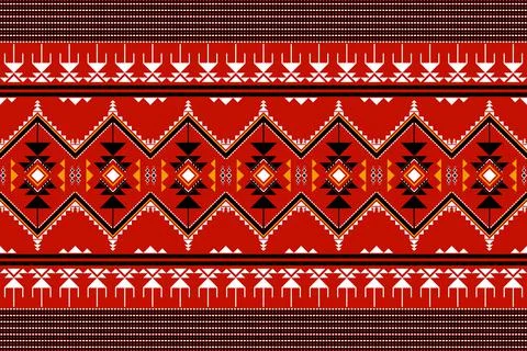 Geometric ethnic oriental seamless pattern traditional Design for background イラスト素材