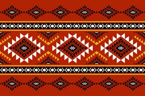 Geometric ethnic oriental seamless pattern traditional Design for background イラスト素材