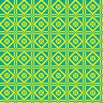 Geometric ethnic ornament, seamless pattern. Vector Stock Illustration