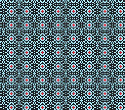 Geometric ethnic ornament, seamless pattern. Vector Stock Illustration