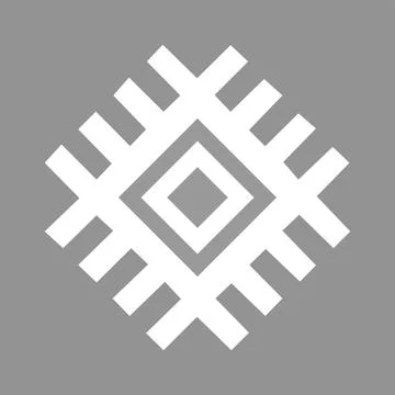 Geometric ethnic pattern art. Vector isolated illustration.  Stock Illustration