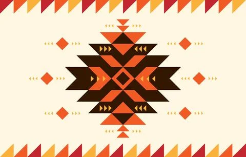 Geometric ethnic pattern concept. Geometry pattern. Design for geometric st.. Stock Illustration