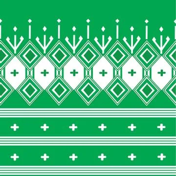 Geometric Ethnic pattern design for background or wallpaper. Stock Illustration