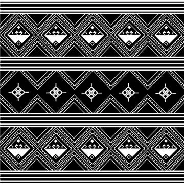 Geometric Ethnic pattern design for background or wallpaper. Stock Illustration