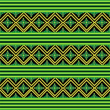 Geometric Ethnic pattern design for background or wallpaper. Stock Illustration