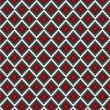 Geometric Ethnic pattern design for background or wallpaper. Stock Illustration