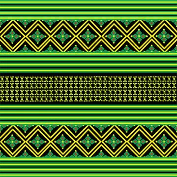 Geometric Ethnic pattern design for background or wallpaper. Stock Illustration