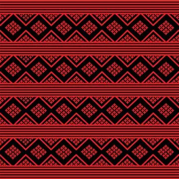 Geometric Ethnic pattern design for background or wallpaper. Stock Illustration