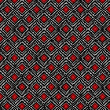 Geometric Ethnic pattern design for background or wallpaper. Stock Illustration