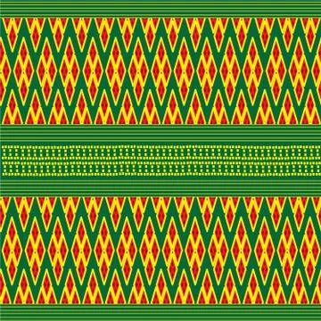 Geometric Ethnic pattern design for background or wallpaper. Stock Illustration