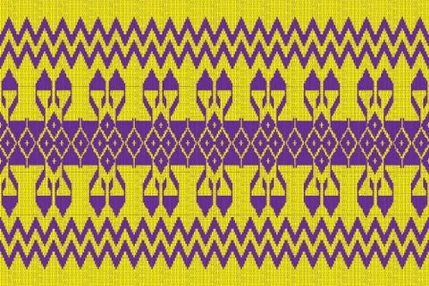 Geometric Ethnic pattern design for background or wallpaper. Stock Illustration