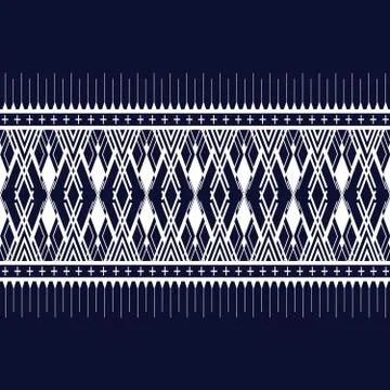 Geometric Ethnic pattern design for background or wallpaper. Stock Illustration