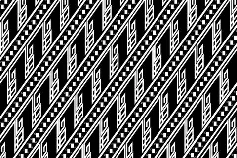 Geometric Ethnic pattern design for background or wallpaper. Stock Illustration