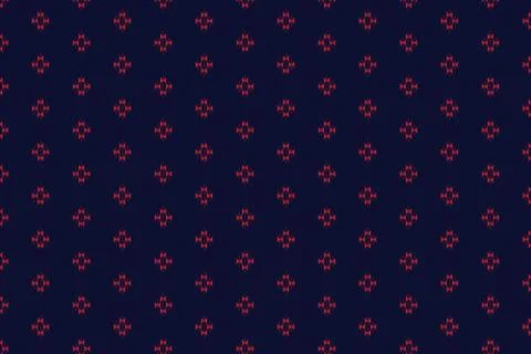 Geometric Ethnic pattern design for background or wallpaper. Stock Illustration