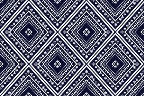 Geometric Ethnic pattern design for background or wallpaper. Stock Illustration