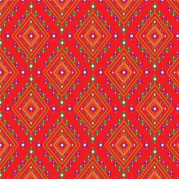 Geometric Ethnic pattern design for background,carpet,wallpaper,clothing,sarong, Stock Illustration