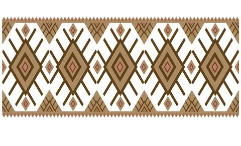 Geometric Ethnic pattern design for background,carpet,wallpaper,clothing,saro Illustrazione stock