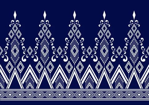 Geometric Ethnic pattern design Stock Illustration