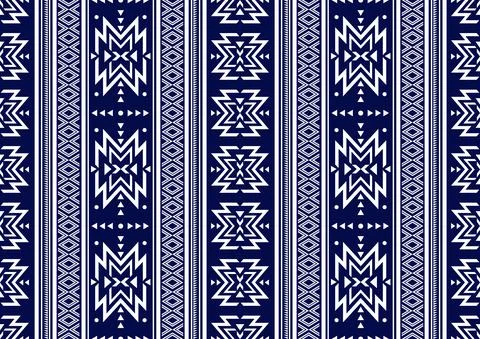 Geometric Ethnic pattern design Stock Illustration