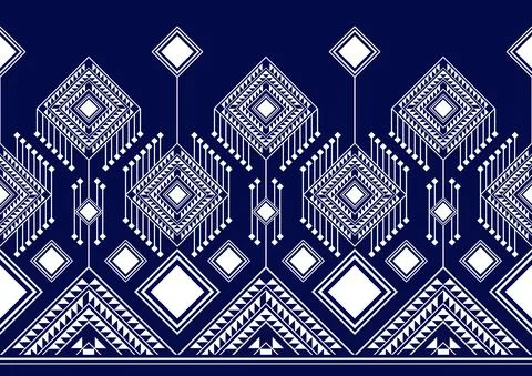 Geometric Ethnic pattern design Stock-Illustration