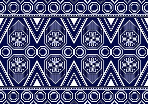 Geometric Ethnic pattern design Stock Illustration
