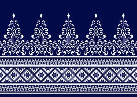 Geometric Ethnic pattern design Stock Illustration