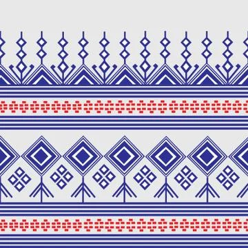 Geometric Ethnic pattern  Stock Illustration