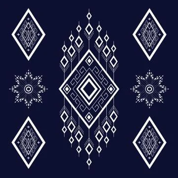Geometric Ethnic pattern Stock Illustration