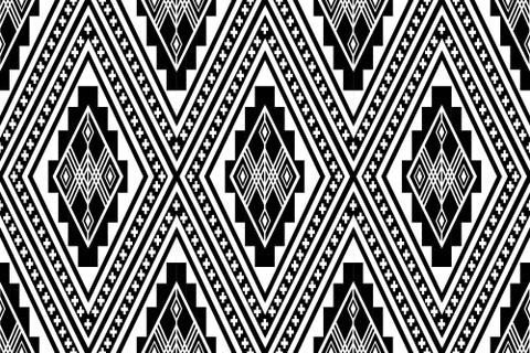 Geometric Ethnic pattern Stock Illustration