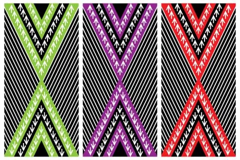 Geometric Ethnic pattern Stock Illustration