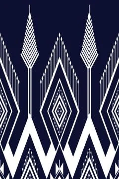 Geometric Ethnic pattern Stock Illustration