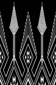 Geometric Ethnic pattern Stock Illustration