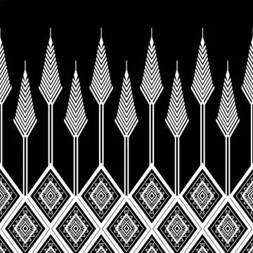 Geometric Ethnic pattern Stock Illustration