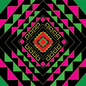 Geometric Ethnic pattern Stock Illustration