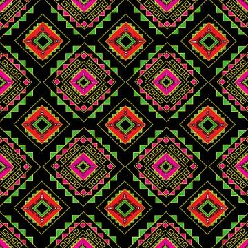 Geometric Ethnic pattern Stock Illustration
