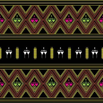 Geometric Ethnic pattern Stock Illustration