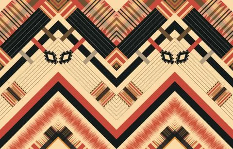 Geometric ethnic pattern. Stock-Illustration
