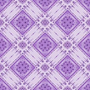 Geometric ethnic pattern in Native American tribal style fabric Stock Illustration