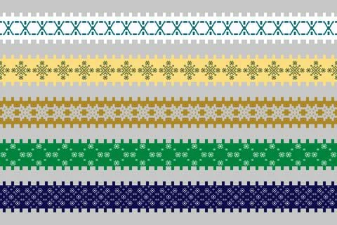 Geometric ethnic pattern seamless design for background ,Tribal geometric Stock Illustration