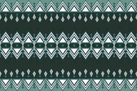 Geometric ethnic pattern seamless design for background ,Tribal geometric Stock Illustration