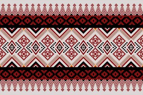 Geometric ethnic pattern seamless design for background ,Tribal geometric 스톡 일러스트