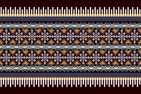 Geometric ethnic pattern seamless design for background ,Tribal geometric イラスト素材