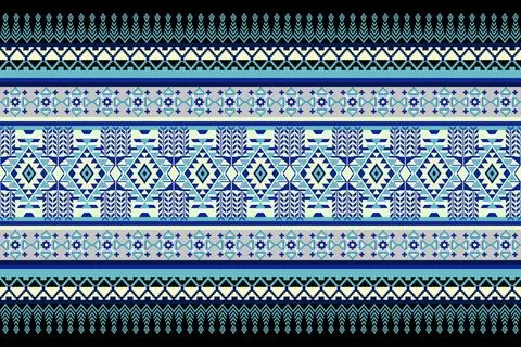 Geometric ethnic pattern seamless design for background ,Tribal geometric Stock Illustration