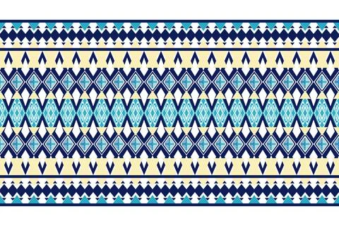 Geometric ethnic pattern seamless design for background ,Tribal geometric 스톡 일러스트