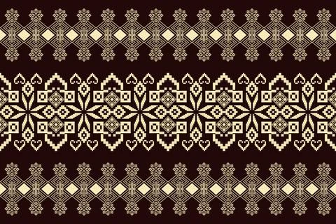 Geometric ethnic pattern seamless design for background ,Tribal geometric イラスト素材